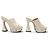 NEU GUCCI MALAGA CLOGS MIT KEILABSATZ 35.5 IT 36.5 FR GG LOGO Roh - Ansicht 3