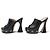 NEU GUCCI MALAGA CLOGS MIT KEILABSATZ 36.5 IT 37.5 FR GG LOGO Schwarz - Ansicht 2