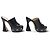 NEU GUCCI MALAGA CLOGS MIT KEILABSATZ 36.5 IT 37.5 FR GG LOGO Schwarz - Ansicht 3