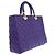 Christian Dior Lady Dior Cannage Quilt Lambskin Large Porpora - vista 2