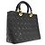 Christian Dior Lady Dior Cannage Quilt Lambskin Large Nero - vista 2