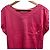 Camiseta de manga francesa bordada Yves Saint Laurent Rosa - vista 4