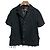 COMME des GARCONS Polyester Shrunken Short Jacket Schwarz