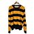 Autre Marque Diane von Furstenberg Stricktop Schwarz Gelb