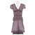 Autre Marque Grau-violett kariertes Kleid