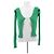T-shirt verde com abertura frontal Jacquemus