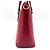 Gucci Signature Fold Over Guccissima Leather Medium Rosso - vista 3
