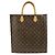 Louis Vuitton Vintage Sac Plat Monogram Canvas Marrone