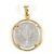 Autre Marque Collana con pendente in oro giallo 14K e platino D'oro