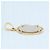 Autre Marque Collana con pendente in oro giallo 14K e platino D'oro - vista 4