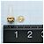 Autre Marque Pendientes de botón en oro amarillo 18K con diamantes marrones Castaño Dorado - vista 3