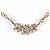 Autre Marque Colar em ouro rosa 18K com diamante Dourado