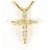 Autre Marque Collar de oro amarillo 18K con diamante Dorado
