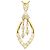 Autre Marque Collar de oro amarillo 18K con diamante Dorado