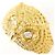 Autre Marque Anello a fascia in oro giallo 18K con diamante D'oro - vista 2