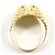 Autre Marque Anello a fascia in oro giallo 18K con diamante D'oro - vista 3