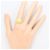 Autre Marque Anello a fascia in oro giallo 18K con diamante D'oro - vista 6