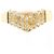Autre Marque Bague alliance en or jaune 18K avec diamant Doré