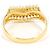 Autre Marque Bague alliance en or jaune 18K avec diamant Doré - vue 4