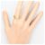 Autre Marque Ehering aus 18K Gelbgold mit Diamant Golden - Ansicht 7