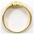Autre Marque Goldbandring aus Gelbgold mit Diamant Golden - Ansicht 2