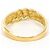 Autre Marque Goldbandring aus Gelbgold mit Diamant Golden - Ansicht 3