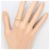 Autre Marque Goldbandring aus Gelbgold mit Diamant Golden - Ansicht 6