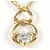 Autre Marque Collar de oro amarillo 18K con circonita Dorado