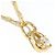 Autre Marque Collar de oro amarillo 18K con circonita Dorado - vista 2