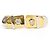 Autre Marque Abotoaduras elegantes de platina e ouro com detalhes em diamante Dourado