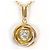 Autre Marque Platin- und Goldcollier mit Diamanten Golden