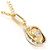 Autre Marque Platin- und Goldcollier mit Diamanten Golden - Ansicht 2