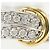 Autre Marque Ehering aus 18K Gelbgold und Platin mit Diamant Golden - Ansicht 2