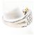 Autre Marque Ehering aus 18K Gelbgold und Platin mit Diamant Golden - Ansicht 3