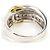 Autre Marque Ehering aus 18K Gelbgold und Platin mit Diamant Golden - Ansicht 4