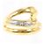 Autre Marque Ehering aus Platin und Gelbgold mit Diamant Golden