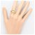 Autre Marque Ehering aus Platin und Gelbgold mit Diamant Golden - Ansicht 7