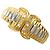 Autre Marque Anello fede in oro giallo 18K e platino con diamanti D'oro