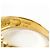 Autre Marque Anello fede in oro giallo 18K e platino con diamanti D'oro - vista 4