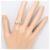 Autre Marque Anello fede in oro giallo 18K e platino con diamanti D'oro - vista 6