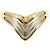 Autre Marque Ehering aus PT900 Platin und 18K Gelbgold Golden