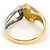 Autre Marque Anello fede in platino PT850 e oro giallo 18K con diamante D'oro - vista 3