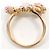 Autre Marque 10K Roségold Bandring mit Diamant und Saphir Pink Golden - Ansicht 2