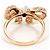 Autre Marque 10K Roségold Bandring mit Diamant und Saphir Pink Golden - Ansicht 3