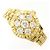 Autre Marque Ringband aus 14K Gelbgold mit Diamant Golden - Ansicht 2