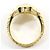 Autre Marque Ringband aus 14K Gelbgold mit Diamant Golden - Ansicht 4
