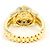 Autre Marque Ringband aus 14K Gelbgold mit Diamant Golden - Ansicht 5