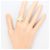 Autre Marque Ringband aus 14K Gelbgold mit Diamant Golden - Ansicht 7