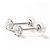 Autre Marque PT900 Platin Diamant-Stecker-Ohrringe