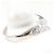 Autre Marque PT900 Platin-Ehering mit Diamant - Ansicht 3
